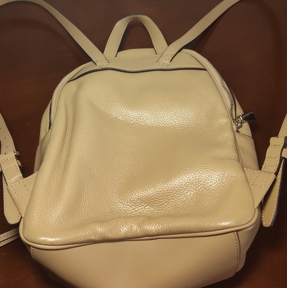 Michael Kors Cream Dome Backpack with Textured Finish - Picture 2 of 7